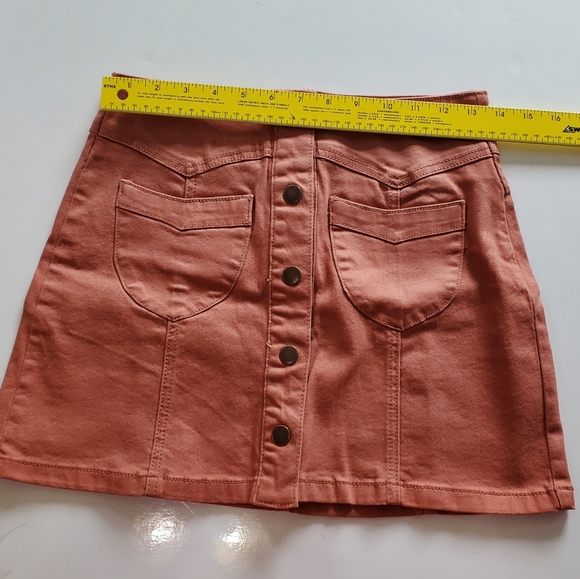 Forever 21 Skirt Button Front Burnt orange color Size 26 - Picture 2 of 5
